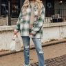 Together Again Plaid Jacket In Green Image - 1