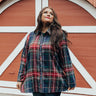Cozy Cabin Retreat Flannel Curves Image - 1