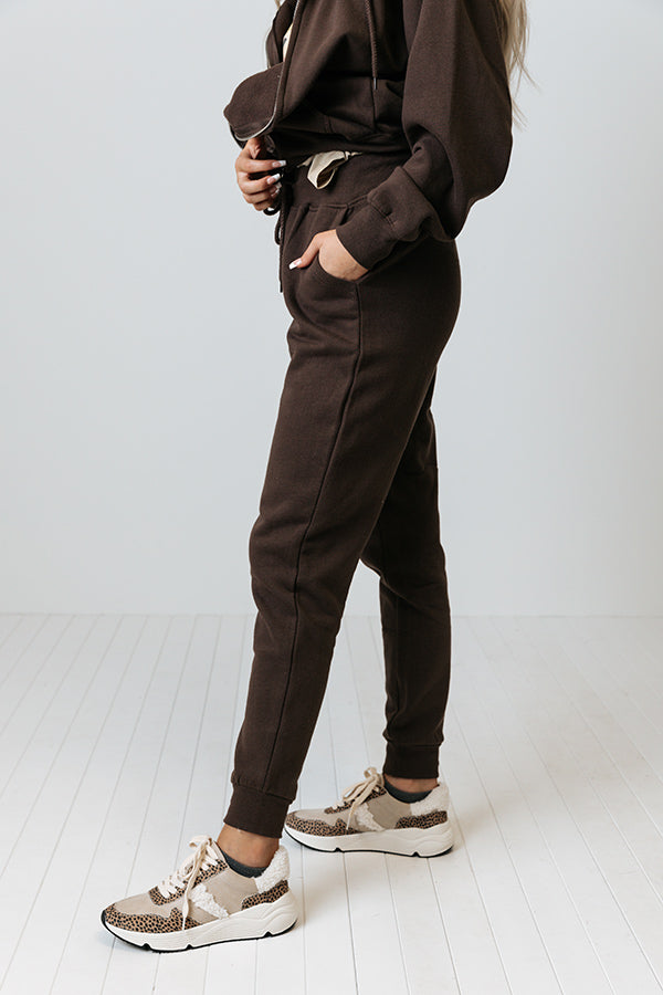 Count On You Joggers In Chestnut Image - 4