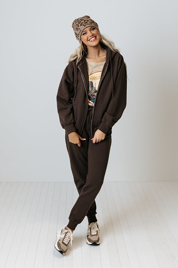 Count On You Joggers In Chestnut Image - 1
