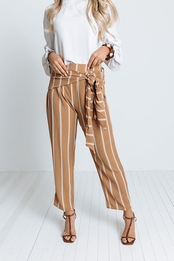 The Dasha Stripe Trousers Image - 2