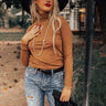 Shopping In Boston Turtleneck Top In Camel Image - 1