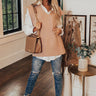 Cue The Calm Cable Knit Sweater Top In Latte Image - 1