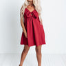 Slow Dance Romance Babydoll Dress In Crimson Image - 1