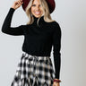 Shopping In Boston Turtleneck Top In Black Image - 1