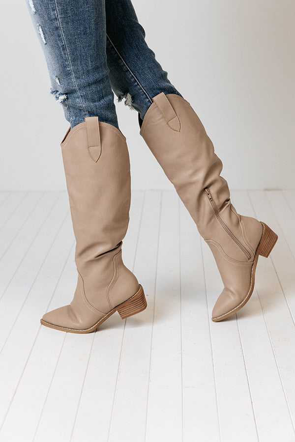 The Walker Faux Leather Boot Image - 2