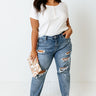 Impressive Touch Top In Ivory Curves Image - 1