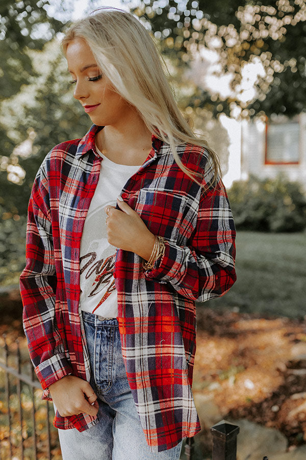 Trail Less Traveled Flannel In Red