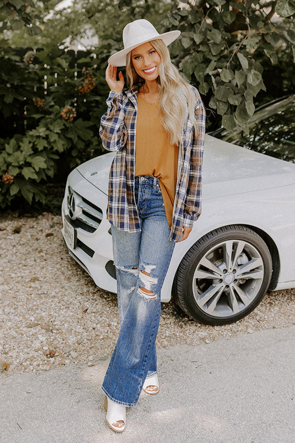 Trail Less Traveled Flannel In Brown