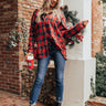 Cozy Honey Flannel In Red Image - 1