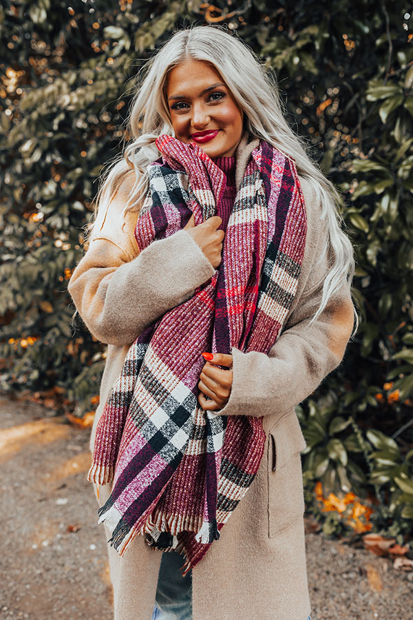 Brooklyn Views Scarf In Wine