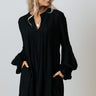 Patio In Paris Shift Dress In Black Image - 1