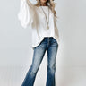 Risen The Nessa High Waist Flare in Dark Wash Image - 1