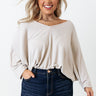 Calm And Curious Shift Top In Birch Curves Image - 1