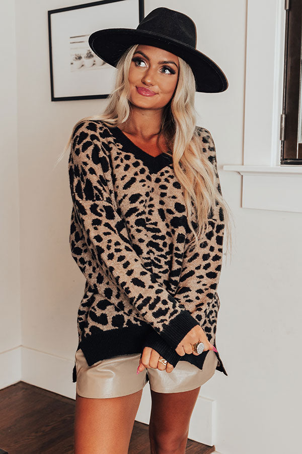 Cozy Reputation Leopard Sweater Image - 4