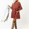Kind Conversation Tunic Dress In Blush Image - 1