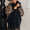 Hot Cocoa And Kisses Scarf In Black Image - 1