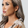More Champagne Hoop Earrings Image - 1