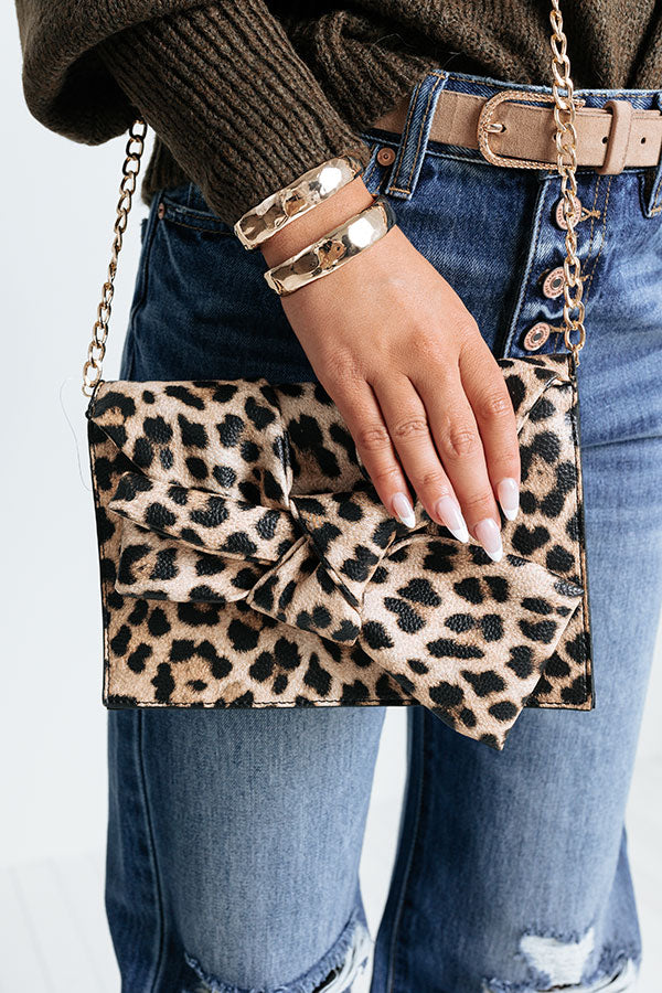 Celebrity Chic Leopard Clutch
