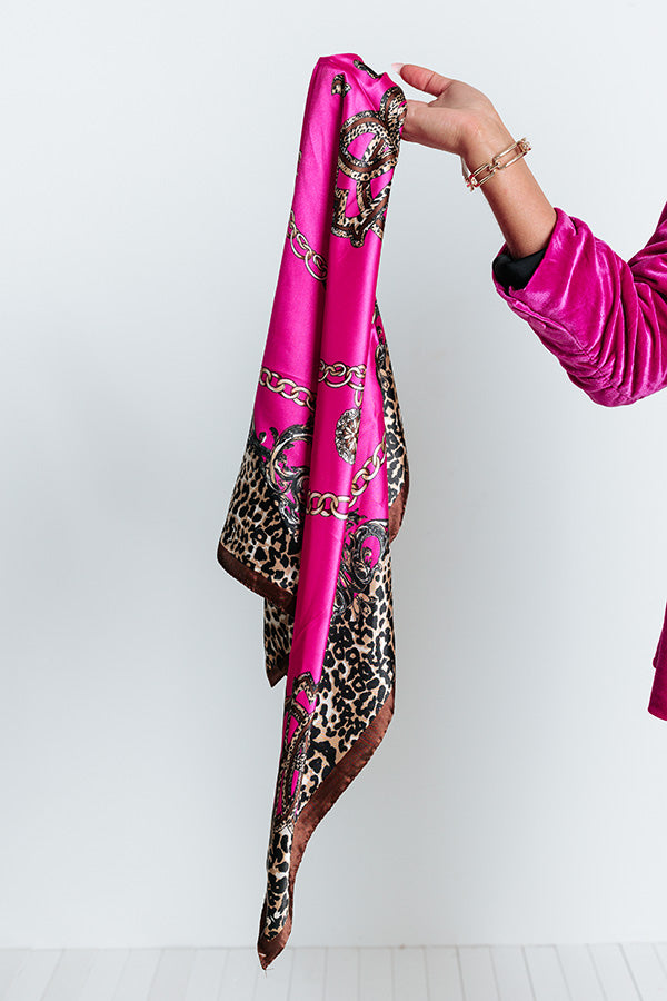 Vino Weekend Scarf In Fuchsia Image - 2