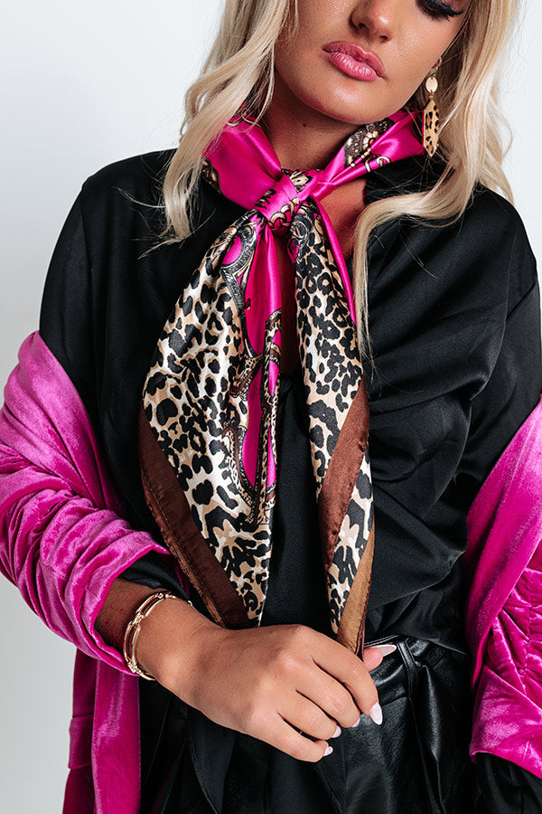 Vino Weekend Scarf In Fuchsia Image - 1