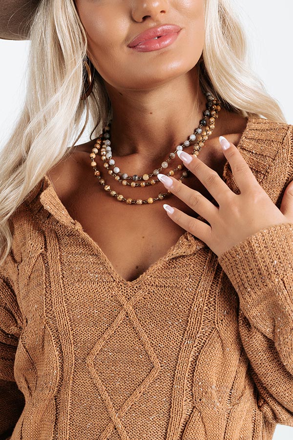 Coffee Blend Layered Necklace Image - 2