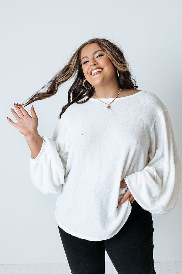 Keep It Light Shift Top in White Curves
