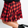 Small Town Holiday Skirt In Red Curves Image - 1