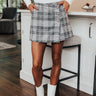 The Misti Plaid Skort In Grey Image - 1