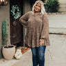 Vibrant Energy Floral Top In Brown Curves Image - 1