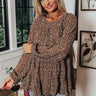 Vibrant Energy Floral Top In Brown Image - 1