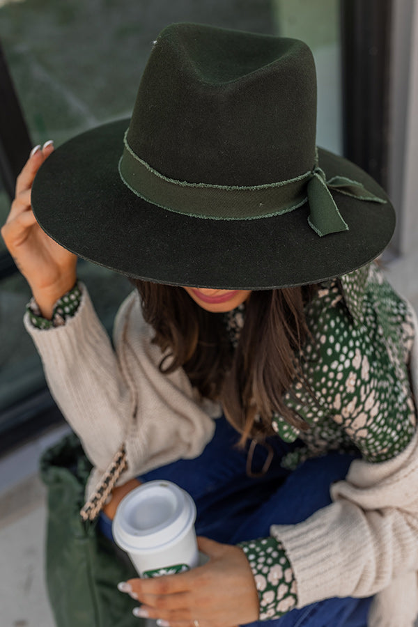 Say It Ain't Soho Wool Fedora In Deep Forest Image - 2