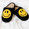 Happy By The Fire Fuzzy Slippers In Black Image - 1