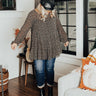 Vibrant Energy Floral Top In Black Curves Image - 1