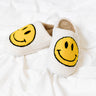 Happy By The Fire Fuzzy Slippers In Ivory Image - 1