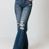 KanCan The Bedford High Waist Distressed Flare Image - 1