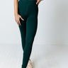 Let's Chill Ultra Soft Midrise Legging In Hunter Green Image - 1