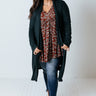 Cafe On Broadway Cardigan In Forest Curves Image - 1