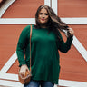 Learn Something New Shift Top In Hunter Green Curves Image - 1