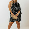 You Had Me At Cocktails Polka Dot Dress in Black Curves Image - 1