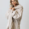 S'mores And Cozy Teddy Cardigan In Stone Image - 1
