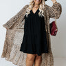 Looking At London Leopard Duster Overly in Warm Taupe Curves Image - 1