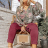 Style A La Mode Floral Shift Top Curves Image - 1