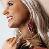 The Lexa Earrings in Wine Image - 1