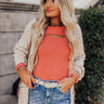 Living For Love Ribbed Bodysuit In Light Rustic Rose Image - 1