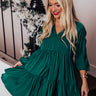 Chic On The Scene Shift Dress In Hunter Green Image - 1