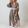 Swept Up In Soho Floral Maxi In Hazelnut Image - 1