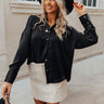 Well Played Button Up Top In Black Image - 1