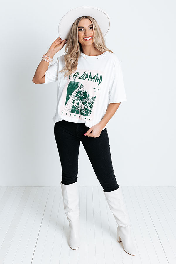 Def Leppard Distressed Pyromania Graphic Tee Image - 1