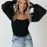 Sneak Away Bodysuit In Black Image - 1